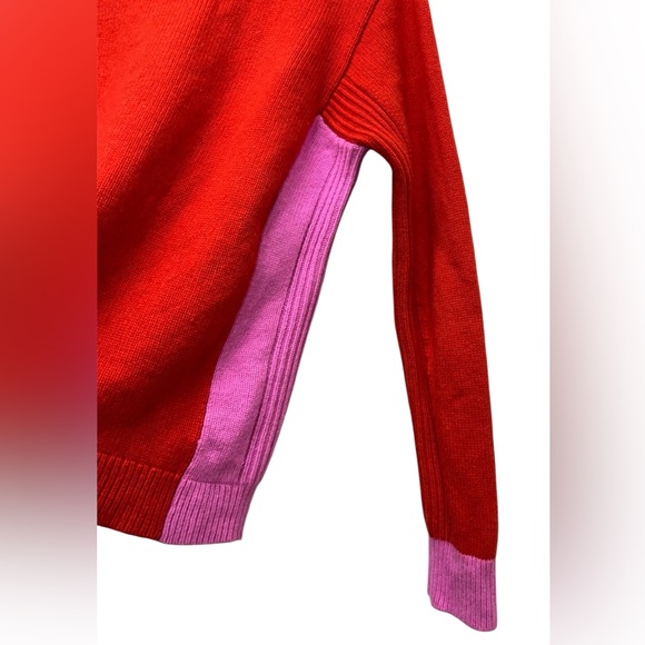 Diane von Furstenberg ColorBlock Cashmere Wool Turtleneck Sweater Anthropologie - Picture 5 of 12